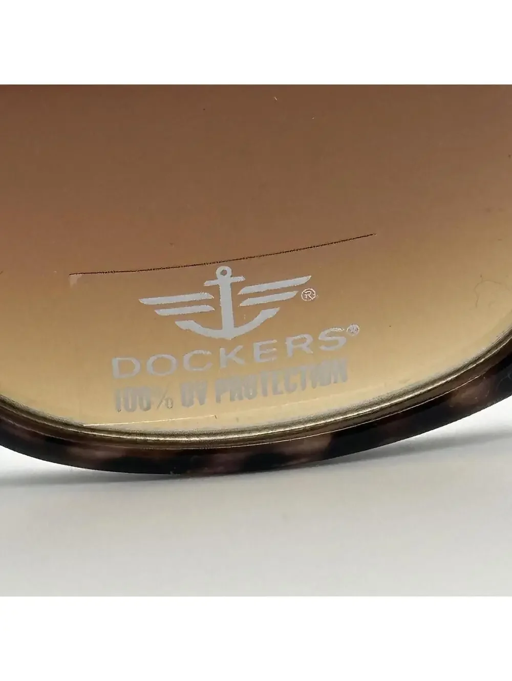 NWT Dockers Tortoise Shell Rectangle Sunglasses 100% UV Protection